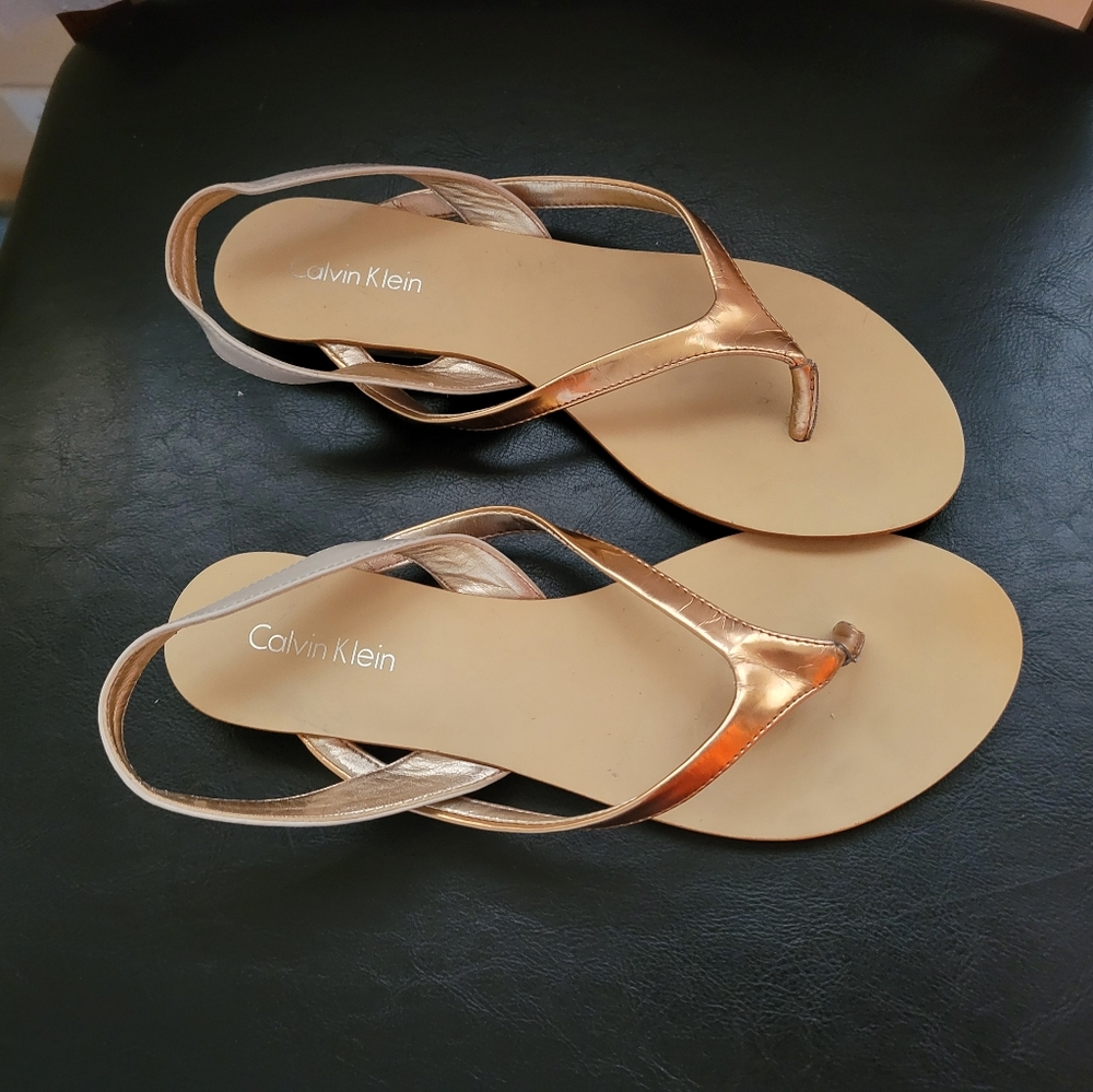 Calvin Klein Gold Women's Sandals